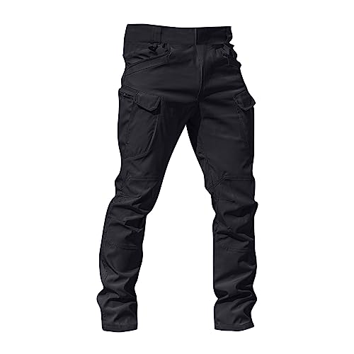OIOLOYJM Military Cargo Pants for Men Hiking Relaxed Fit Work Waterproof Stretch Tactical Lightweight Outdoor Travel Pant