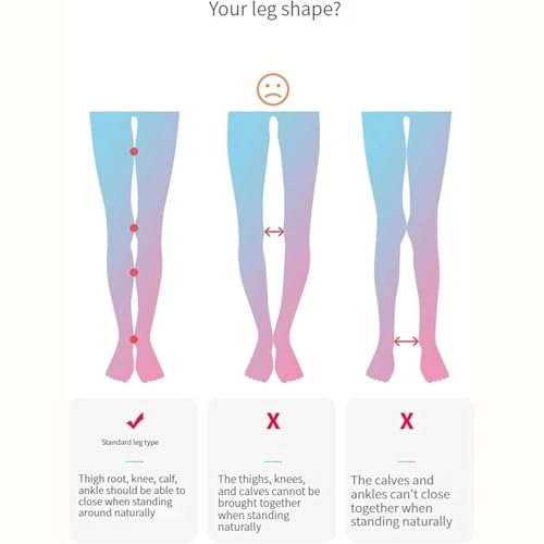 Image of Bow Legs Corrector - Adjustable Leg Posture Belt - O /x Air Pressure Leg Straightener with Manual Pump, Brace Posture Repair for Children & Adults, Bow Legs Correction Belt with Knee Pads