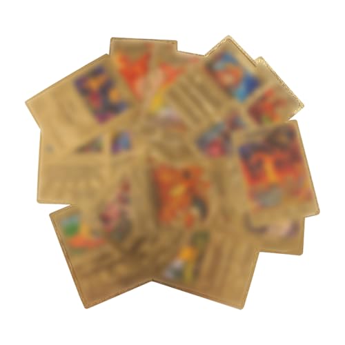Image of XPJBKC 55 Pieces Anime Trading Cards, Gold Collection, Ultra Rare Cards Guaranteed