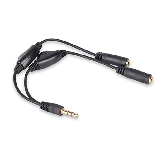Besmelody 3.5mm Y Splitter Cable with Volume Control, 3.5mm Headphone/Headset Splitter Male to 2 Female Universal Audio Stereo Extension Cable for Smartphone/Tablet/Speaker