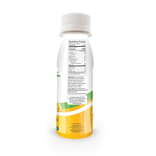 BariatricPal 30g Whey Protein & Collagen Sugar-Free Power Pro Shots - Peach Mango (6 Bottles) - Thumbnail 3