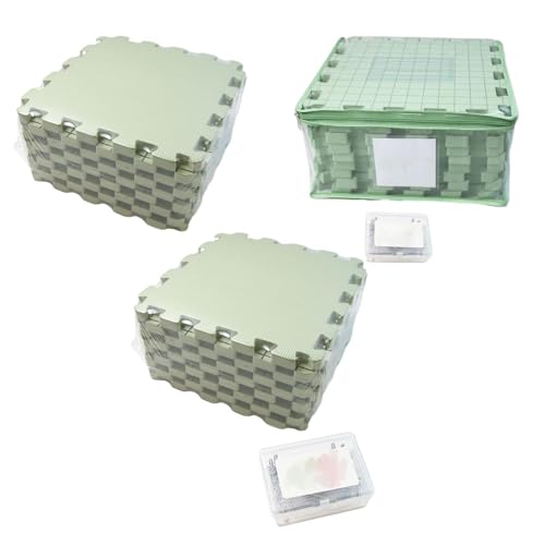 Image of MYADDICTION Knitting Blocking Mats Set Gift with Grids for Crochet Embroidery Crocheting 9 Mats