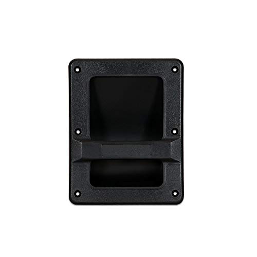 Miyako 21-807 Speaker Cabinet Plastic Bar Handles Black Recessed Heavy Duty 8.3 Inch X 6.5 Inch thumb #3