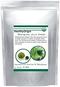 HealthyOrigin superfood organic green wheat grass juice powder 8 oz