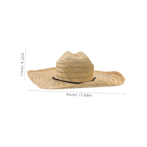 Chapeau cowboy paille Uonlytech idéal pour la plage et vos sorties d'été
