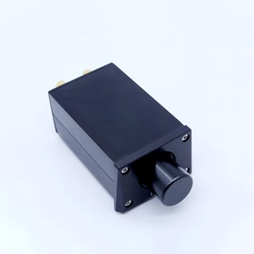 High Precision Passive Preamplifier Front Stage Volume Controller Streamer HiFi Audio Amplifier, Black, RK16 Potentiometer Version