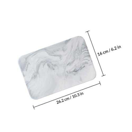 Tabla de cortar de cerámica rectangular con diseño de mármol para cocina 3