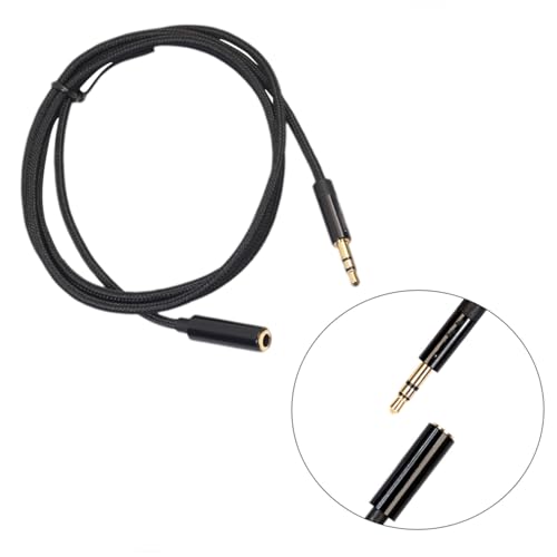Cable extensión de auriculares 1m macho a hembra miniatura 5