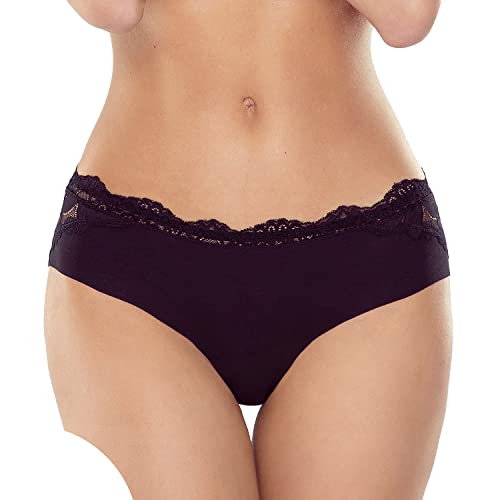 Lapinee Culotte Élégante Slip en Dentelle 5013 Pola, Noir,S