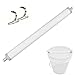 Pvc high-speed Rolling Mouse trap Bucket Mousetrap Continuous Capture Log Killer catch Mice Rat traps Kill or No Kill bucket include No need drilling required Fit 5 gallon buckets