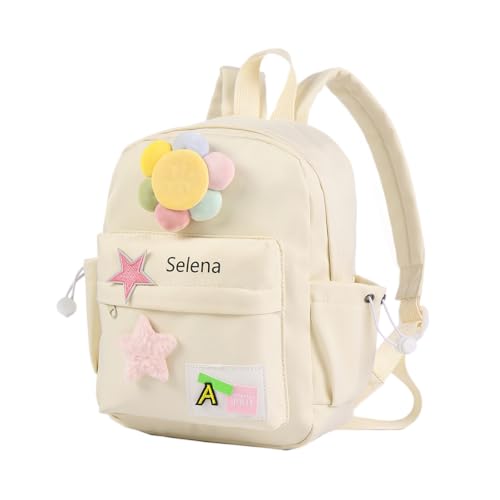 Glimmerday Sacs à dos Personnalisés pour Enfants, Cartables Mignons pour Filles de dessins animés avec des Nom Personnalisés, Sac ados Enfant Maternelle,...