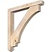 Ekena Millwork BKT0604X42X42IMP03SDF Imperial Arts and Crafts Smooth Bracket w/Offset Brace, Douglas Fir