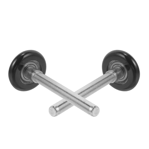 SEWACC Rodillos de Nailon para Puerta de Garaje 46x120h, 2 Piezas, Rodillos Silenciosos con Rodamientos de Precisión, Repuesto Durable para Puertas Automáticas Residenciales