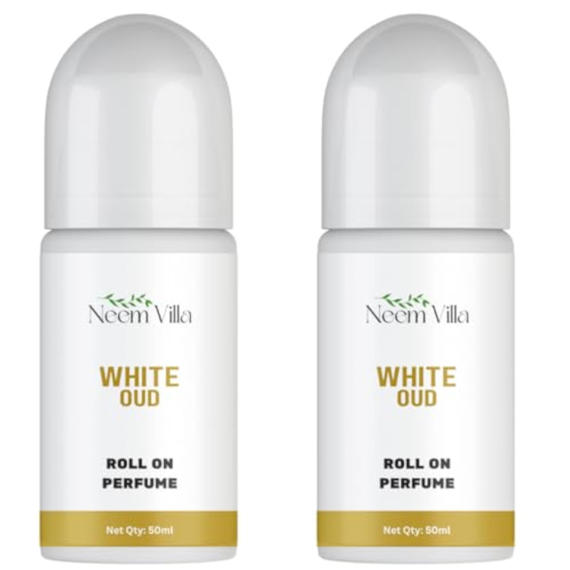 Neem Villa Natural Roll-On Deodorant Pack of 2 OUD
