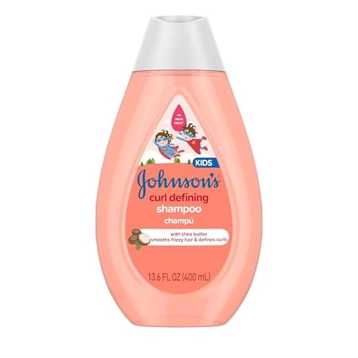 Johnson's Curl-Defining Tear-Free Kids' Shampoo with Shea Butter, 13.6 Fl. Oz