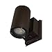 NICOR Outdoor OWCR4U1035MV40BZ Dorado 35W Round LED Wall Mount, 4000K, Bronze Outdoor Cylinder Light, 4