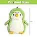 Imagen de Pingüino de Peluche Verde, Juguete Bebé 20cm