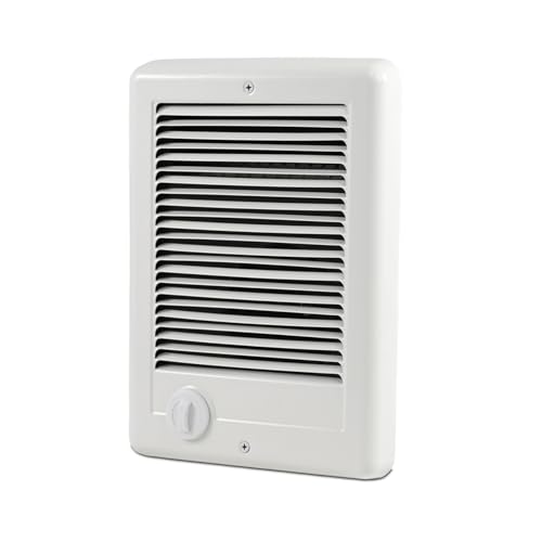 CSC101TW Electric Wall Heater 120 Volt 1000 Watt White with Built In Adjustable Thermostat,Suitable for Bedrooms,Living Rooms,Studies and Small Home Spaces