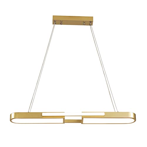 Lustre de salle à manger LED pour îlot de cuisine et repas chaleureux