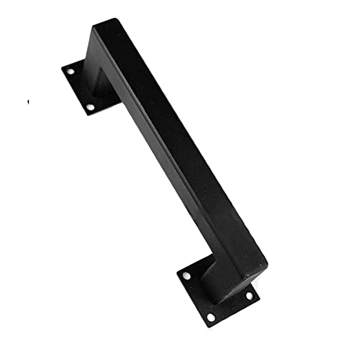 堅塁金物 ドア取手 納屋 倉庫 ガレージ 取っ手 引き戸 レールゲート ドアハンドル 炭素鋼の本体1個入 ネジ付き (018ハンドルの長さ:20cm)
