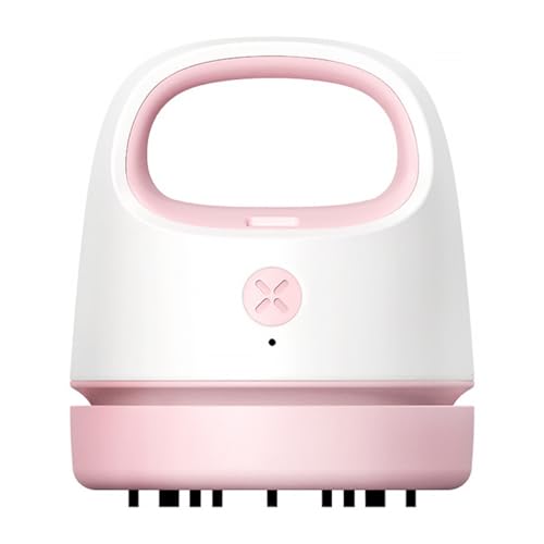 LALADEFIEE Aspiradora de Escritorio Portátil Carga USB, Colector de Polvo Ligero de Plástico Abs para Oficina y Hogar, Adecuado para Limpiar Migas y Pelo de Mascotas