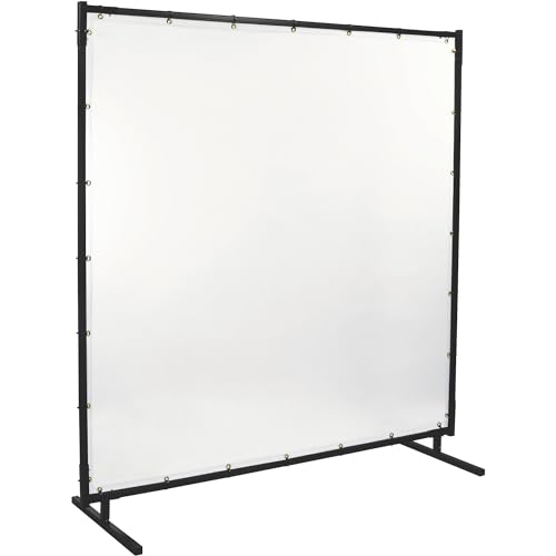 Steiner 539HD-6X6 Protect-O-Screen HD Welding Screen with 16 Mil Vinyl Curtain, Clear, 6' x 6'