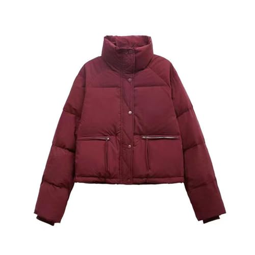 Abrigo de invierno holgado chaqueta de algodón grueso para mujer 5