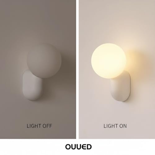 Aplique de pared moderno crema contra deslumbramientos para pasillo y cabecero G9 5