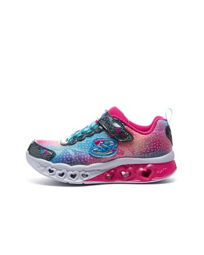 Skechers Flutter Heart Lights Simply Love, Zapatillas Niñas, Navy Synthetic Mesh, 35 EU