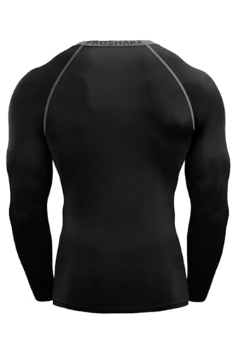 Image of PROSHARX Men's Premium Full Sleeve Compression T-Shirt - Athletic Base Layer Tights for Fitness & Sports