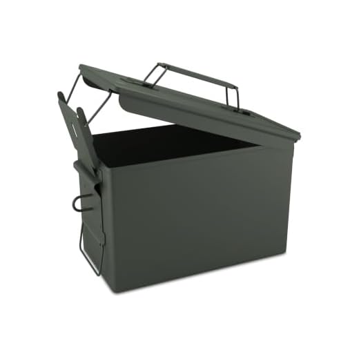 Solid Tactical Metal Ammo Can - New Military & Army Ammo Storage Container - M2A1 Ammunition Boxes - Use our Ammo Case as a Metal Storage Box or an Ammo Crate Utility Box
