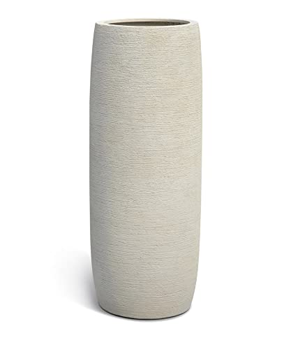 VAPLANTO® Pflanzkübel Long Barrel 110 Crema Creme Weiß Rund XL * 45 x 45 x 112 cm * 10 Jahre Garantie Cover
