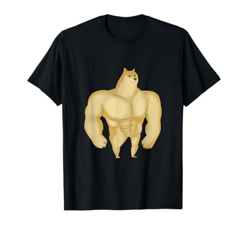 Buff Shiba Inu Meme Dog T-Shirt for Men Women Kids