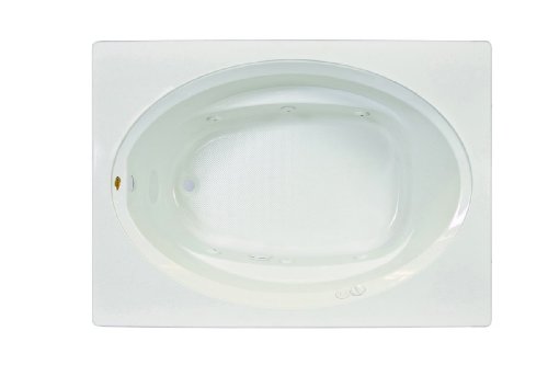 Jacuzzi J4T6042 BLX XXX 60" x 42" Signature Drop In Soaking Bathtub with Tiling, White Jacuzzi J4T6042 BLX XXX 60" x 42" Signature Drop In Soaking Bathtub with Tiling, White