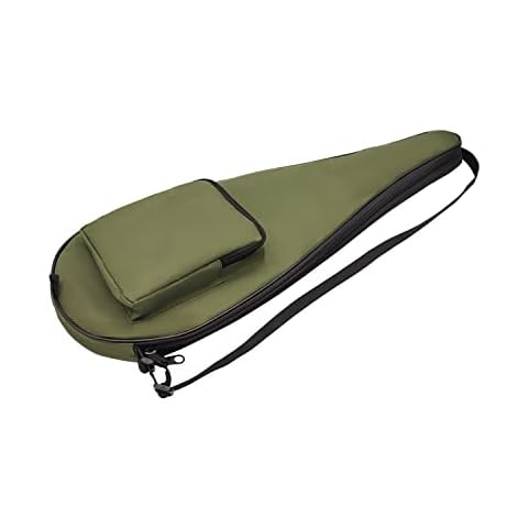 Silfrae Full Size Squash Racquet Cover Racquet Bag for 2 Squash Rackets (Army Green) Cover