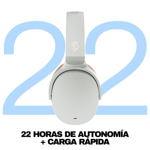 Miniatura 3 de Skullcandy Hesh ANC Cascos Over-Ear Inalámbricos con Cancelación de Ruido, 22 h de Autonomía, Micrófono, Compatibles con iPhone Android y Dispositivos Bluetooth - Blanco