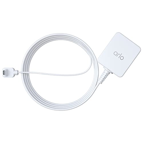 Arlo Certified Accessory - Essential Outdoor 25 ft. Charging Cable for Arlo Essential Essential Spotlight and Essential XL Cameras Weather Resistant White - VMA3700
