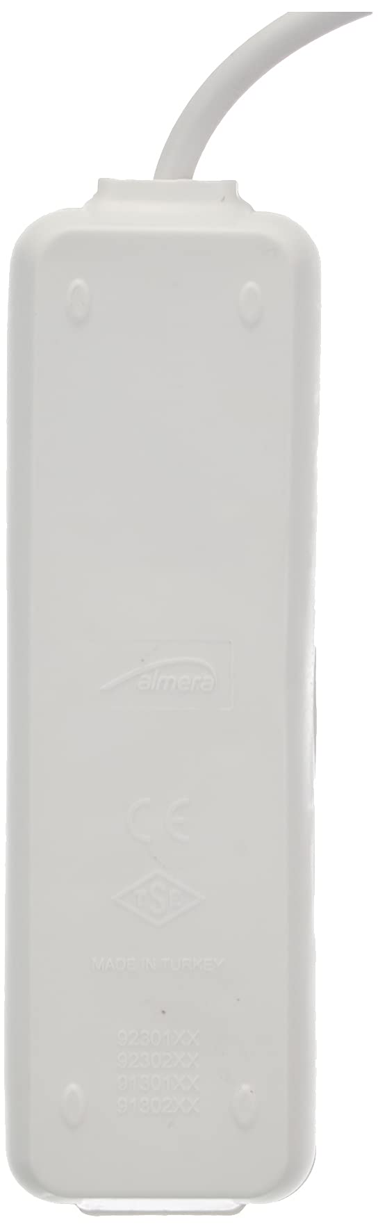 ALMERA 512.005.007 gniazdko Schuko 3-drożny przełącznik biały 5 m