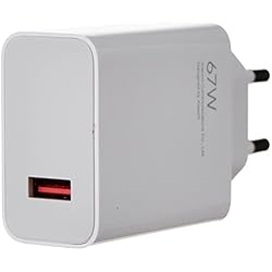 Cargador Xiaomi Fast Charge XIAOMI Mi Travel Charger Combo Set with USB-A to Type-C Charing Cable 1m, 67W White EU MDY-12-EJ