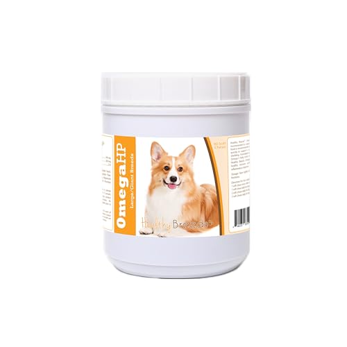 Image of Healthy Breeds Pembroke Welsh Corgi Omega HP Fatty Acid Skin and Coat Support Soft Chews 90 Count