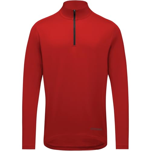 GOREWEAR Herren Everyday Mid 1/4-zip Shirt, Lab Red, L EU