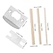 TEHAUX 2 Sets Stainless Steel Door Reinforcement Kit of Deadbolt Strike Plates for Enhanced Security Sleek Design No Tool Installation for Doors