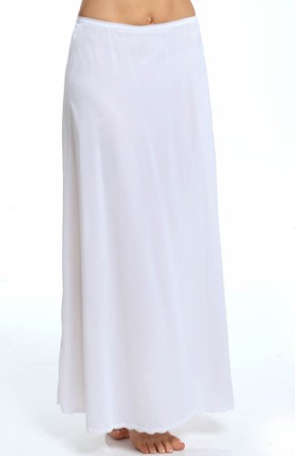 Shadowline Women s 38 Inch Long Flare Half Slip 4711638 L White