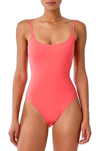 Anne Cole Studio Women's Vintage Lingerie Maillot One Piece Swimsuit Light Red