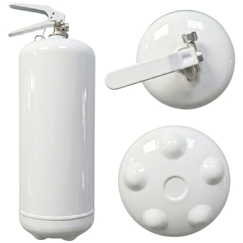 Bar en casa moderno con este minibar extintor blanco de pared 6