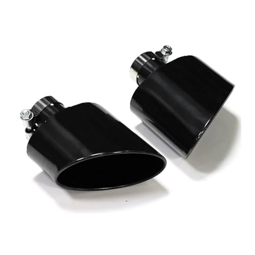 排気管テールパイプ に適合するA4 に適合するA5 に適合するA6 に適合するA7 アップグレード に適合するRS4 に適合するRS6 RS5 RS7 オーバル排気マフラー テールパイプ 排気システム カーアクセサリー(ブラック)