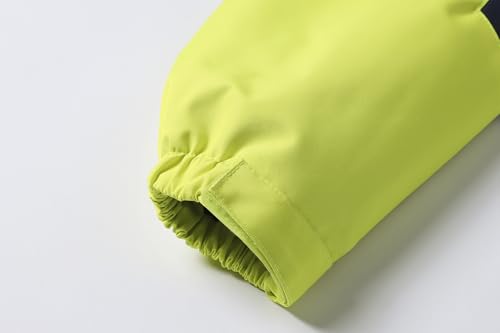 Image of MGEOY Kids Rain Jacket, Waterproof Lightweight Hooded Windbreaker for Boys Girls 4-14Y