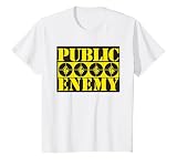 Public Enemy 公式4ロゴ ホワイト Tシャツ