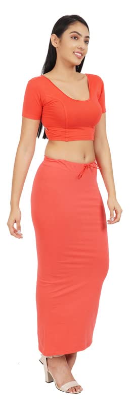 Image of Lycra Blend Cotton Saree Shapewear Petticoat for Women and Girls, Skirts Shapewear Dress for Saree