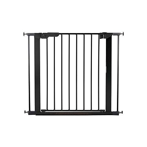 Babydan Premier Pressure Mount Safety Gate W/2 Extensions 28.9" - 36.7", Black Cover